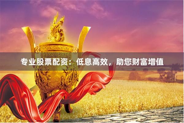 專業(yè)股票配資：低息高效，助您財富增值