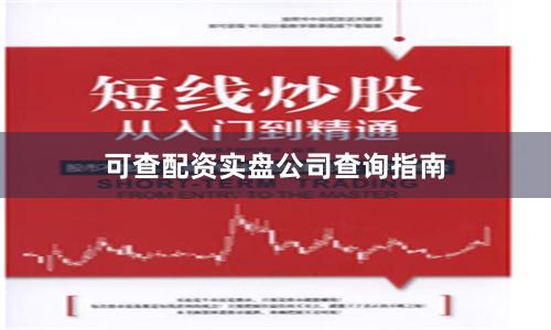 可查配資實盤公司查詢指南